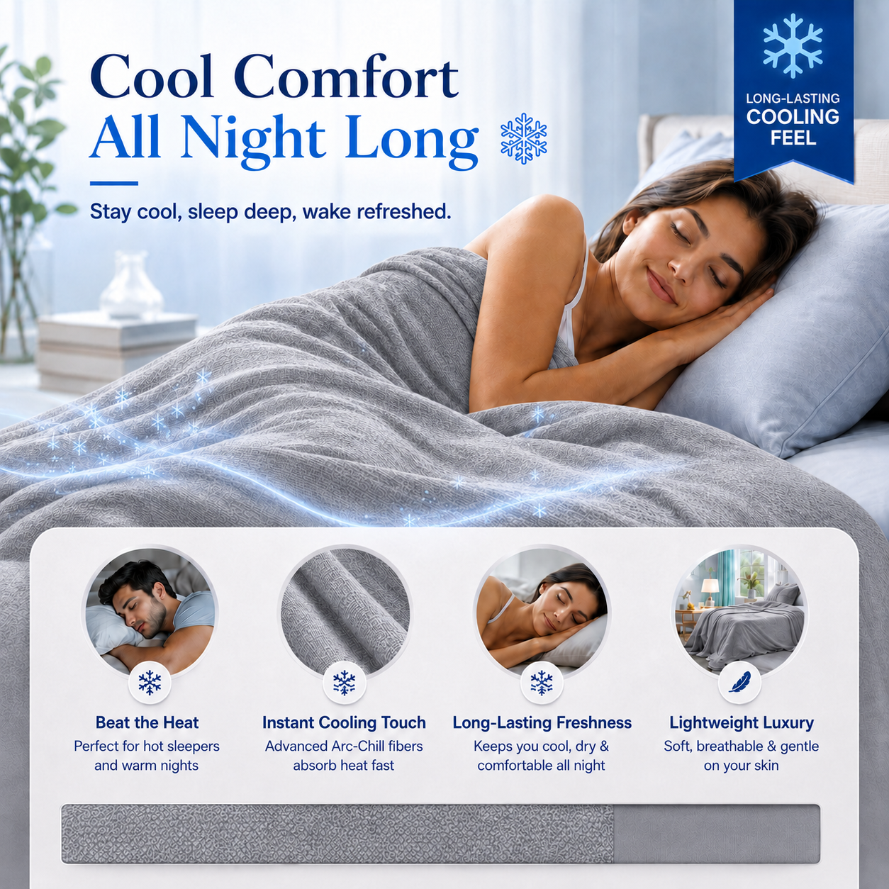 CoolDrift™ - Premium Cooling Blanket