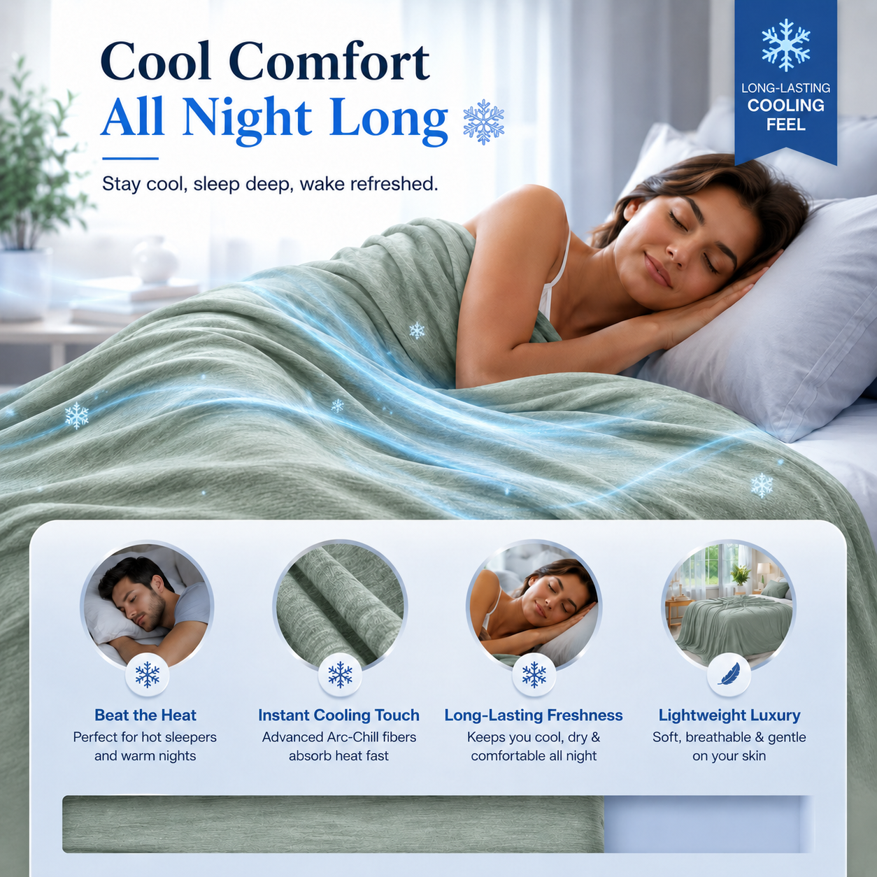 CoolDrift™ - Premium Cooling Blanket
