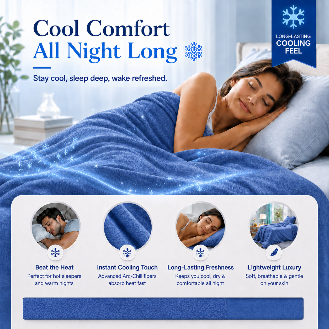 CoolDrift™ - Premium Cooling Blanket