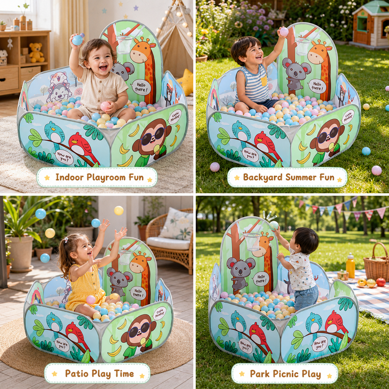 BallPit Pals™ - Summer Pop-Up Playpen