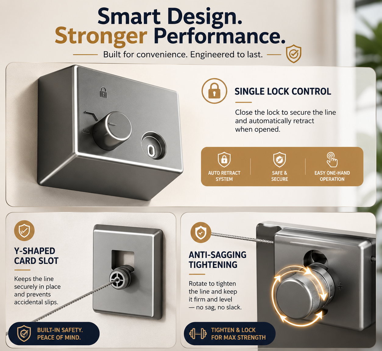 SnapLine™ — Hang Anywhere, Retract in Seconds