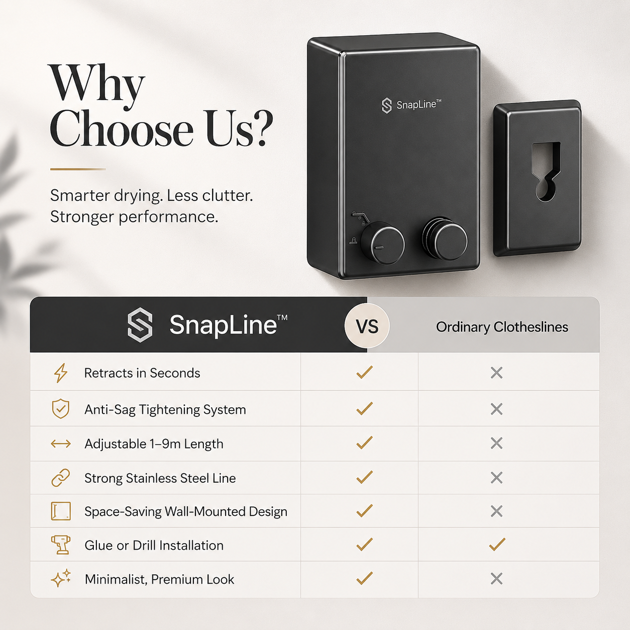 SnapLine™ — Hang Anywhere, Retract in Seconds