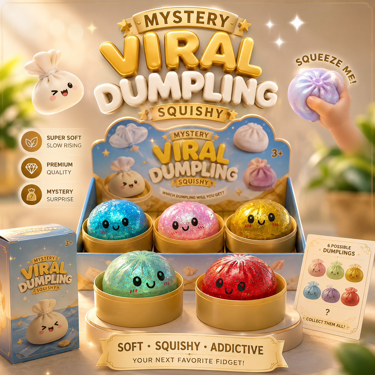 Original Mystery Viral Dumpling Squishy™️