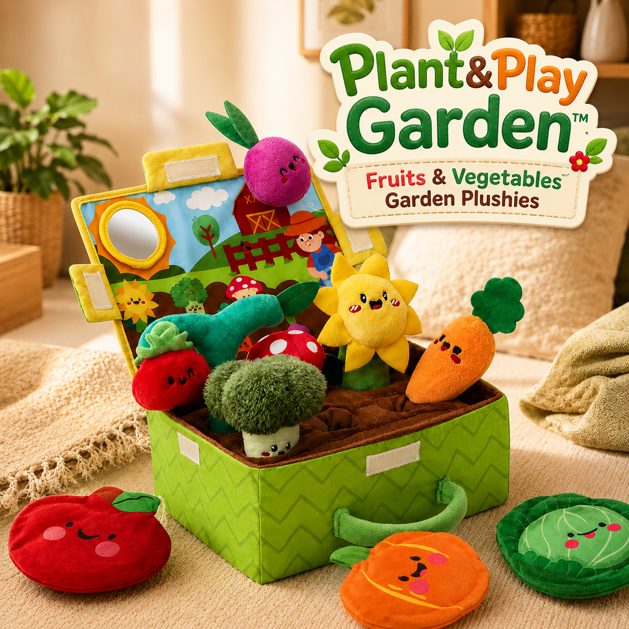 Plant&Play Garden™ - Fruits & Vegetables Garden Plushies