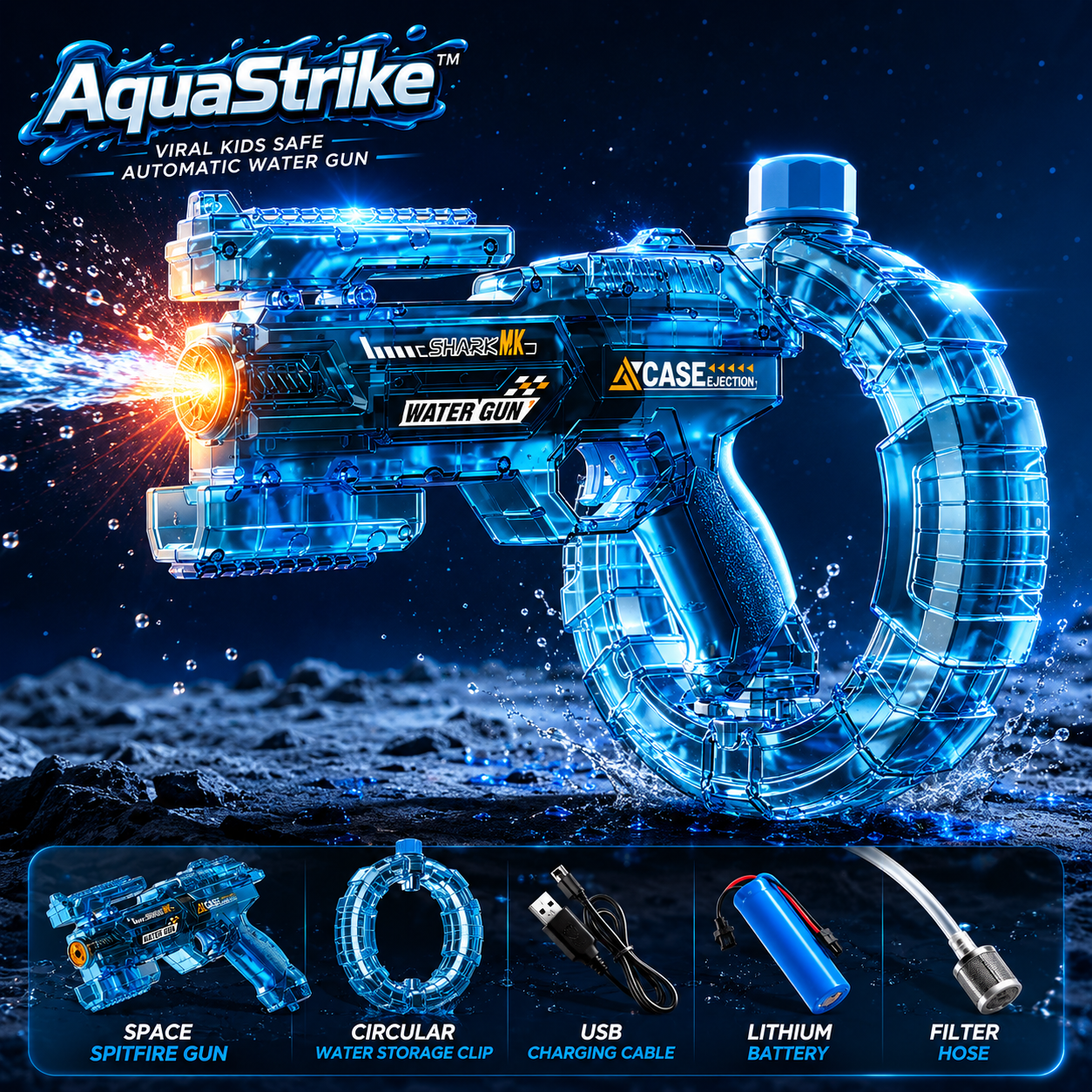 AquaStrike™ - Viral Kids Safe Automatic Water Gun
