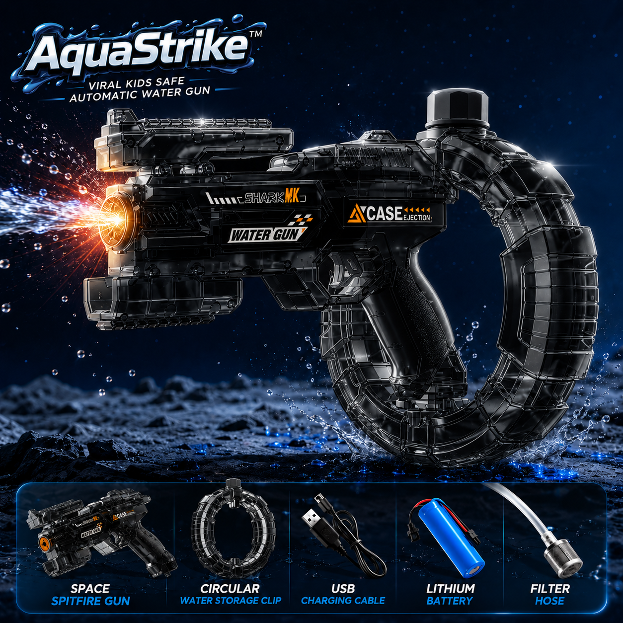 AquaStrike™ - Viral Kids Safe Automatic Water Gun