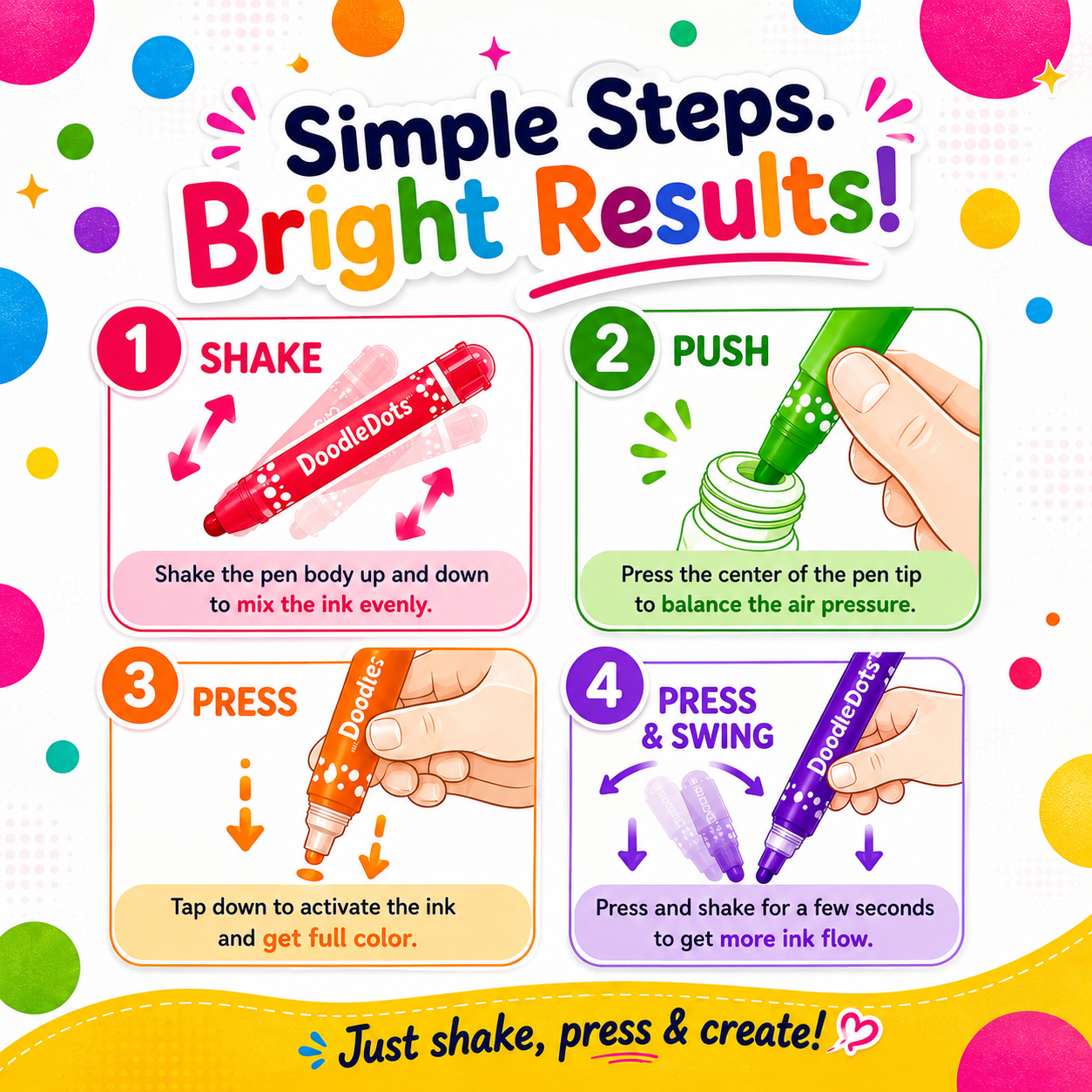 DoodleDots™ – Kids Dot Marker Art Set