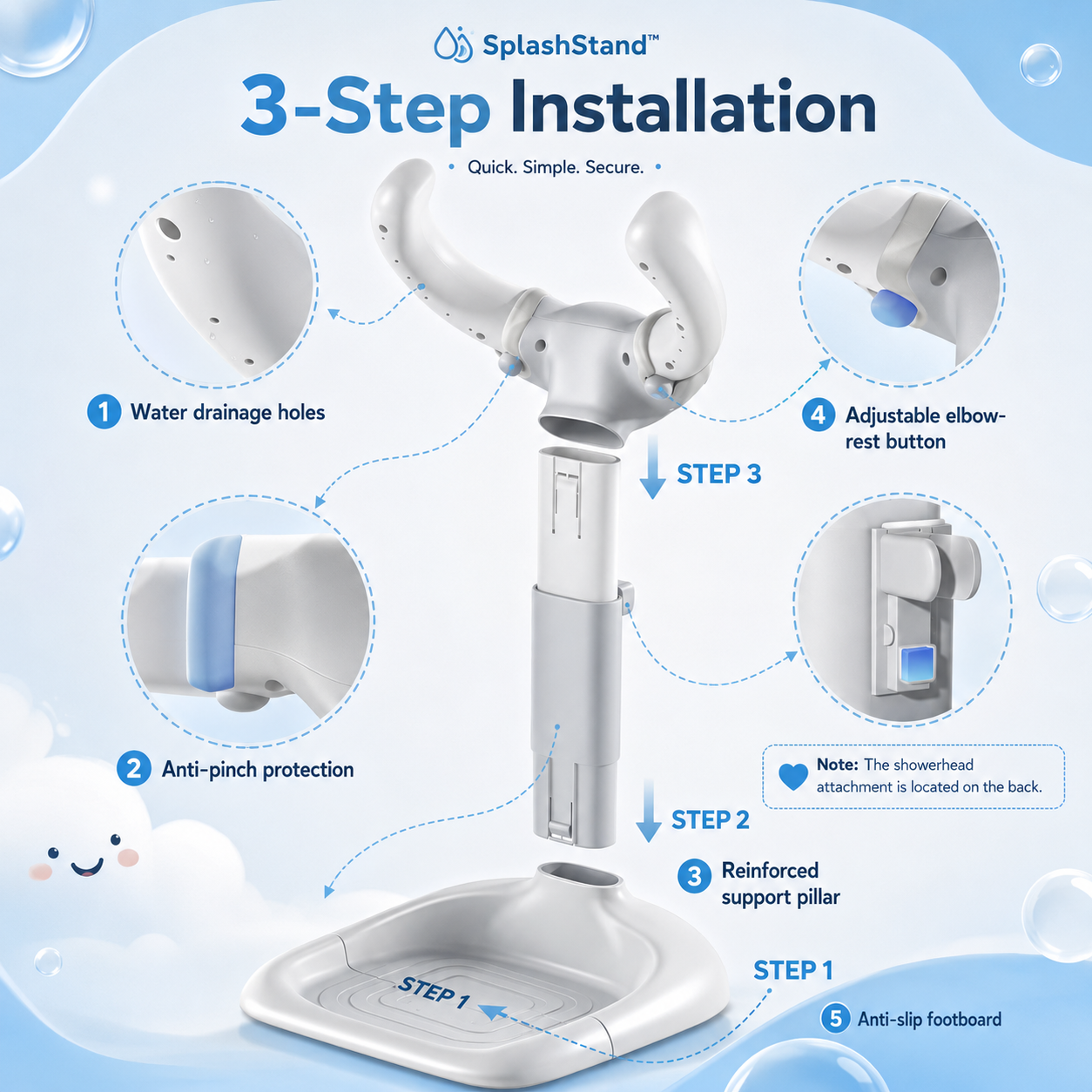 SplashStand™ - Bath Support