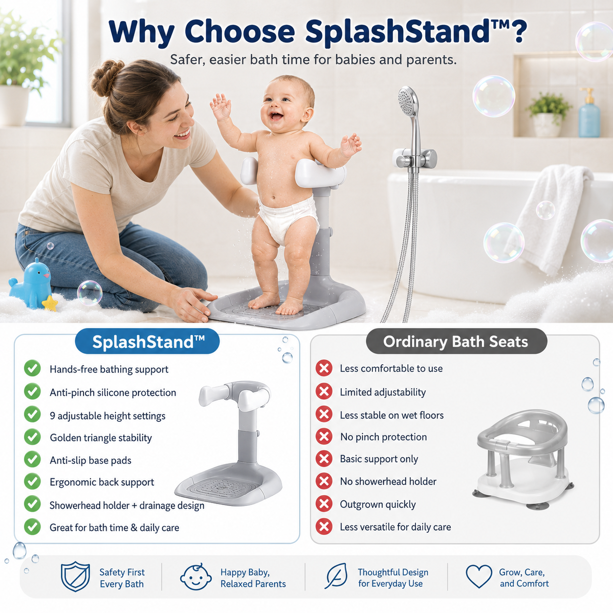 SplashStand™ - Bath Support