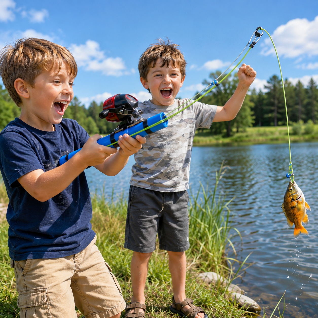 ReelRocket™ - Catapult fishing rod + reel kit