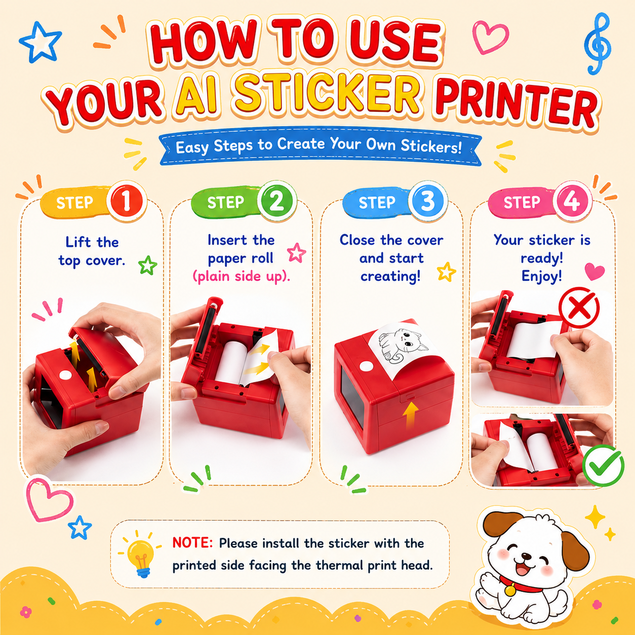 PrintGenie AI™ - Smart Colouring in Stickers