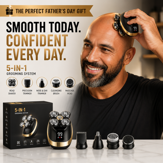 SlickSkull™ - 5-in1 Electric Shaver
