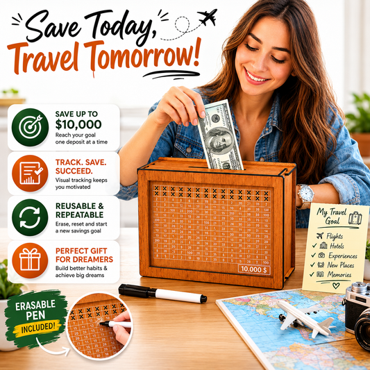 SaveStack™ - Handcrafted Savings Box
