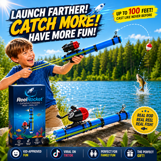 ReelRocket™ - Catapult fishing rod + reel kit