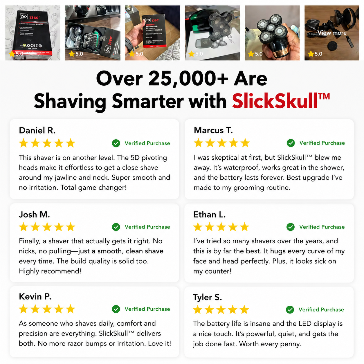SlickSkull™ - 5-in1 Electric Shaver