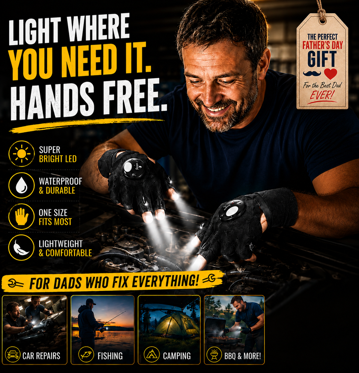 HandyBeam™ - Flashlight Gloves