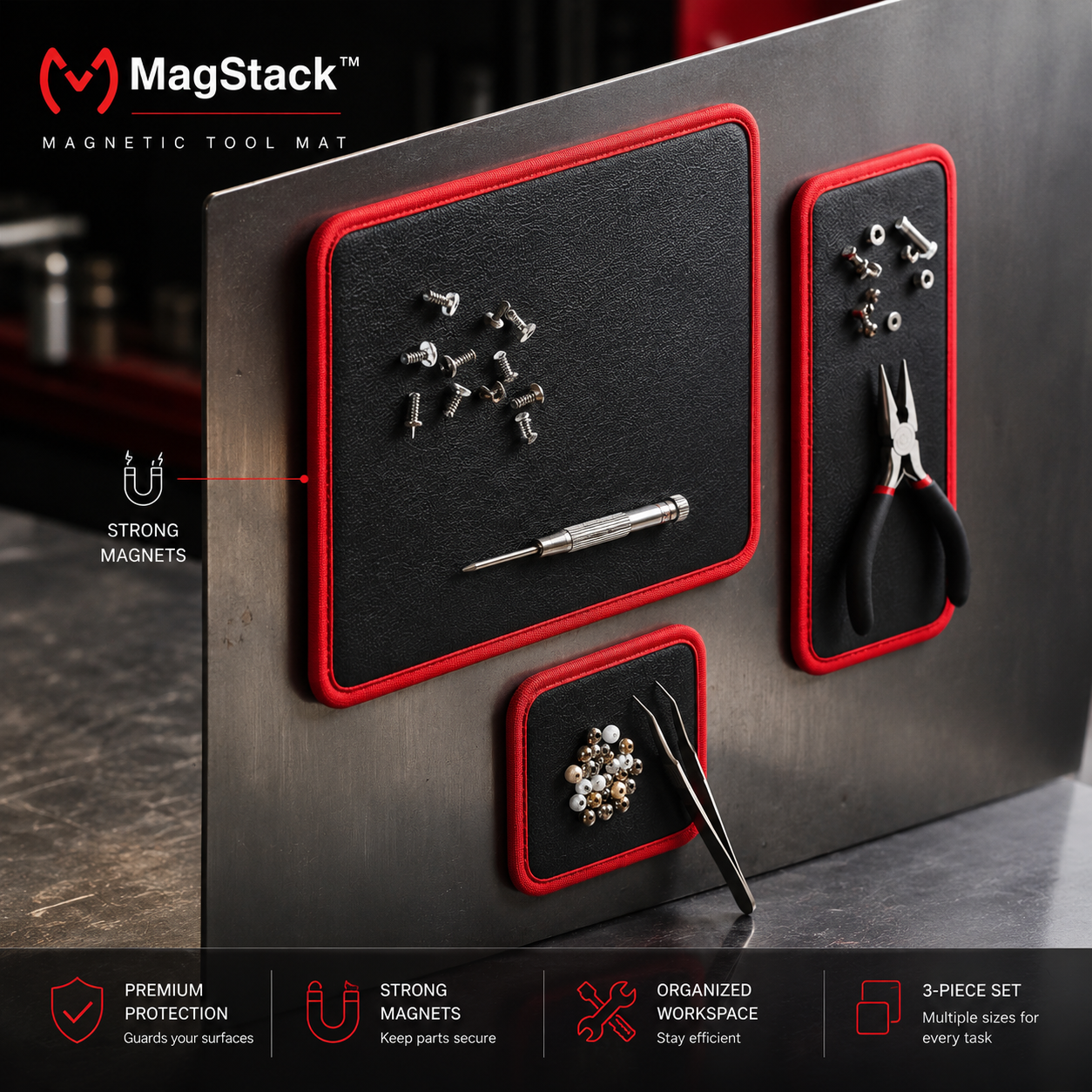 MagStack™️ - Magnetic Tool Mat