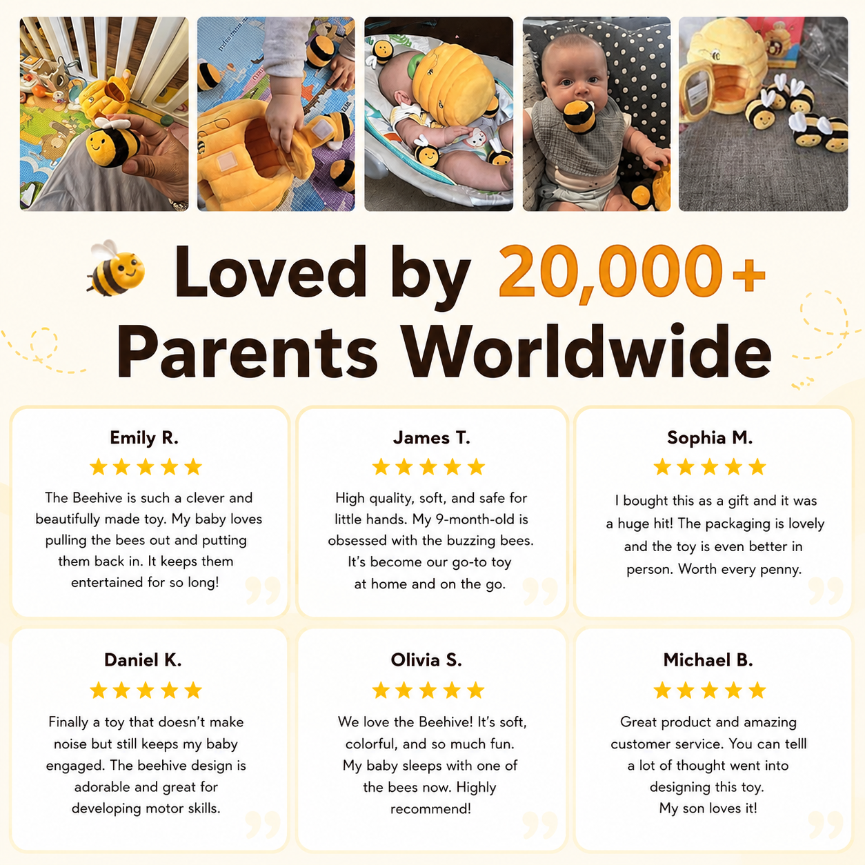 BayBee Beehive™ – Sensory bees for curious little hands