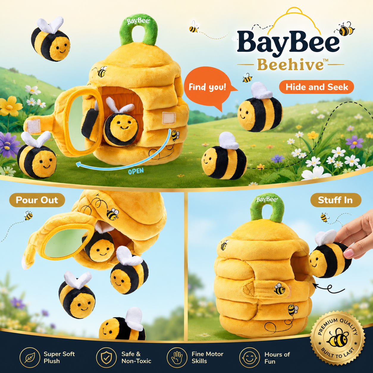 BayBee Beehive™ – Sensory bees for curious little hands