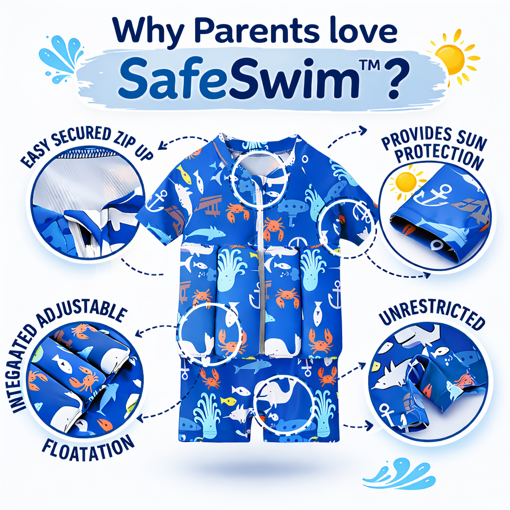 SafeSwim™️ - Kids Swimsuit