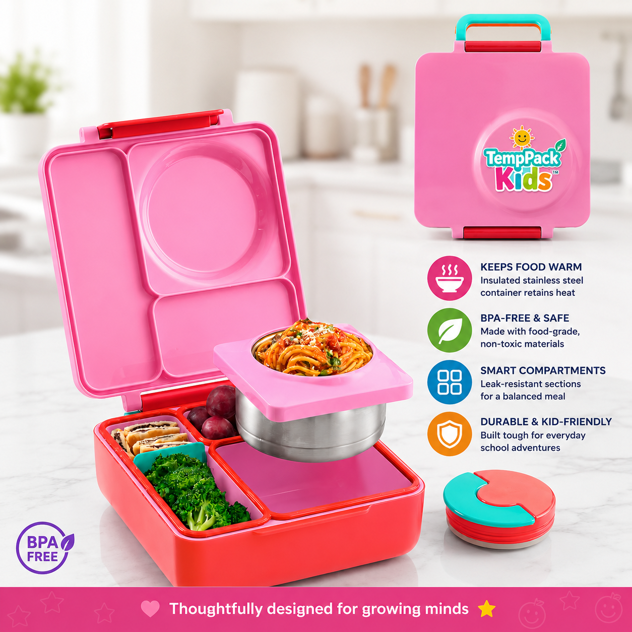 TempPack Kids™ - Insulated Bento Lunch Box