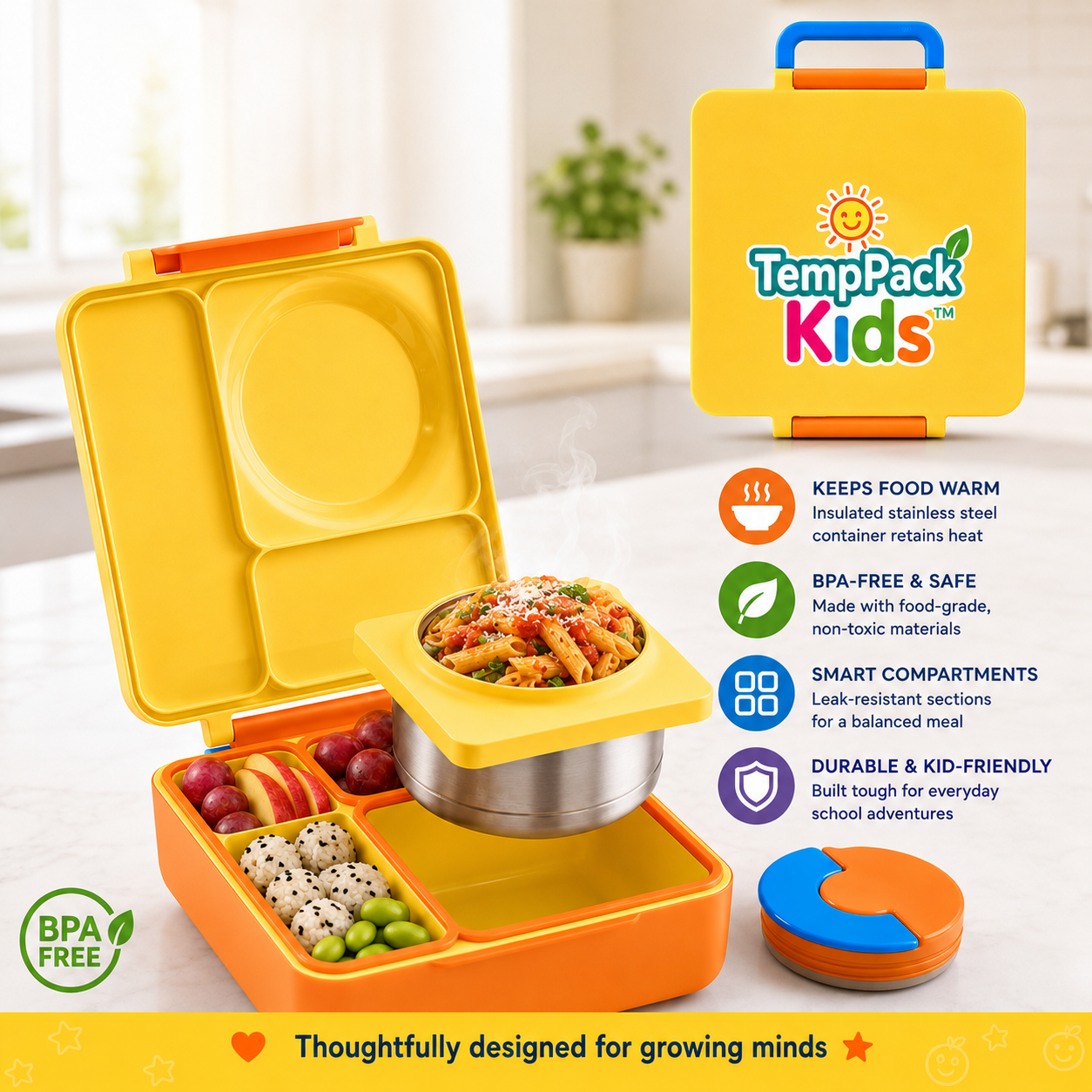 TempPack Kids™ - Insulated Bento Lunch Box