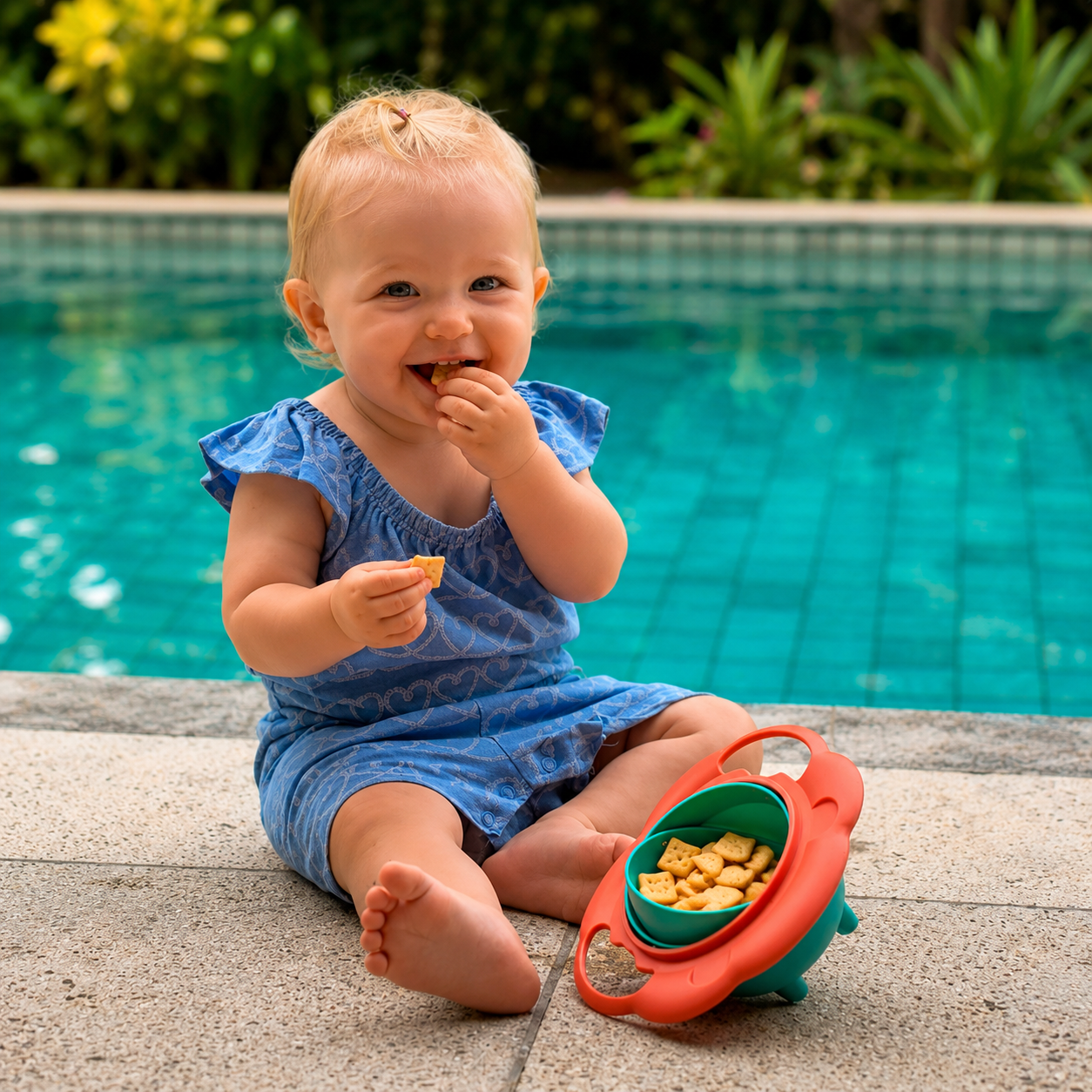 TumbleTots™ - 360° rotating spill proof bowl