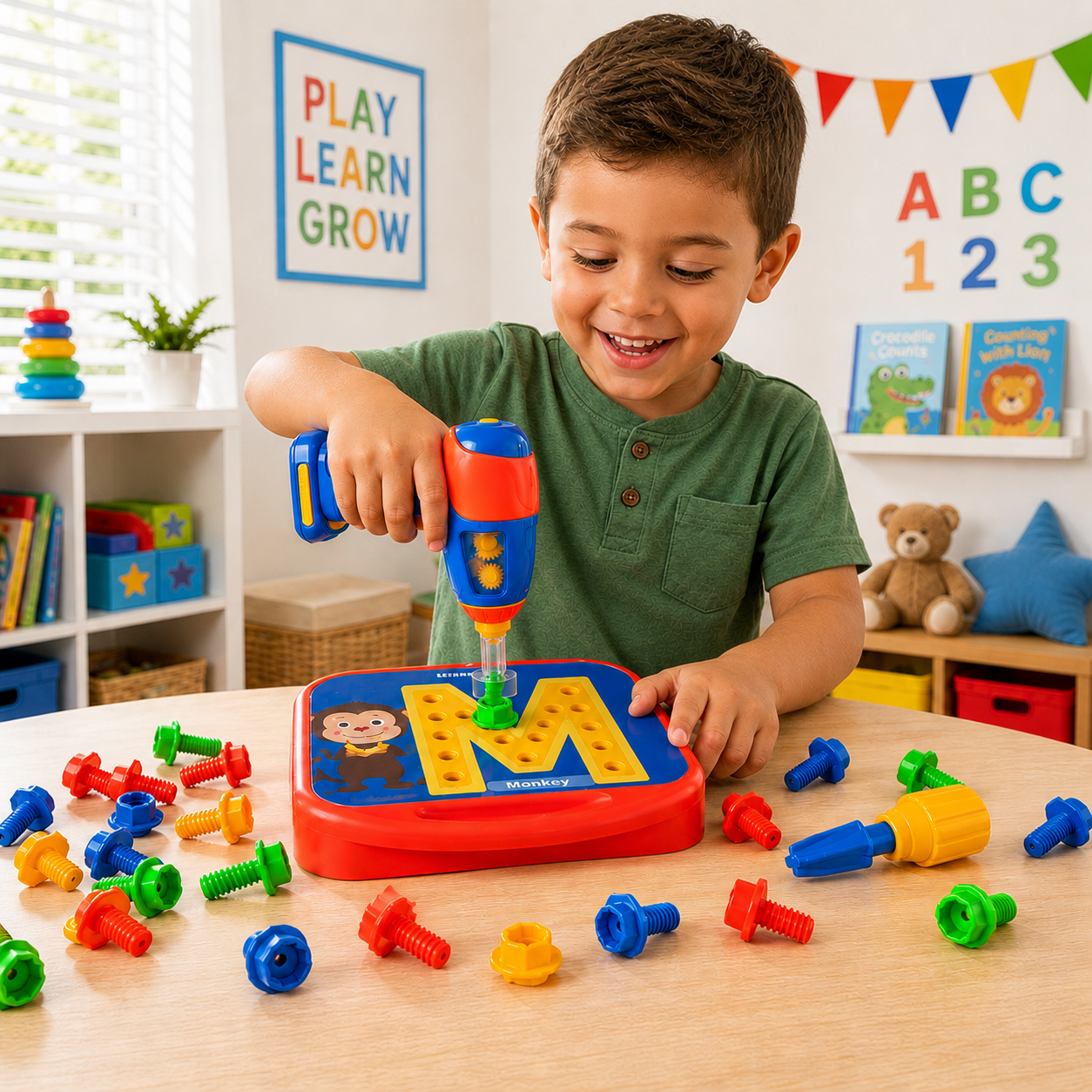 BuildBright ABC™ - Design & Drill ABCs & 123s