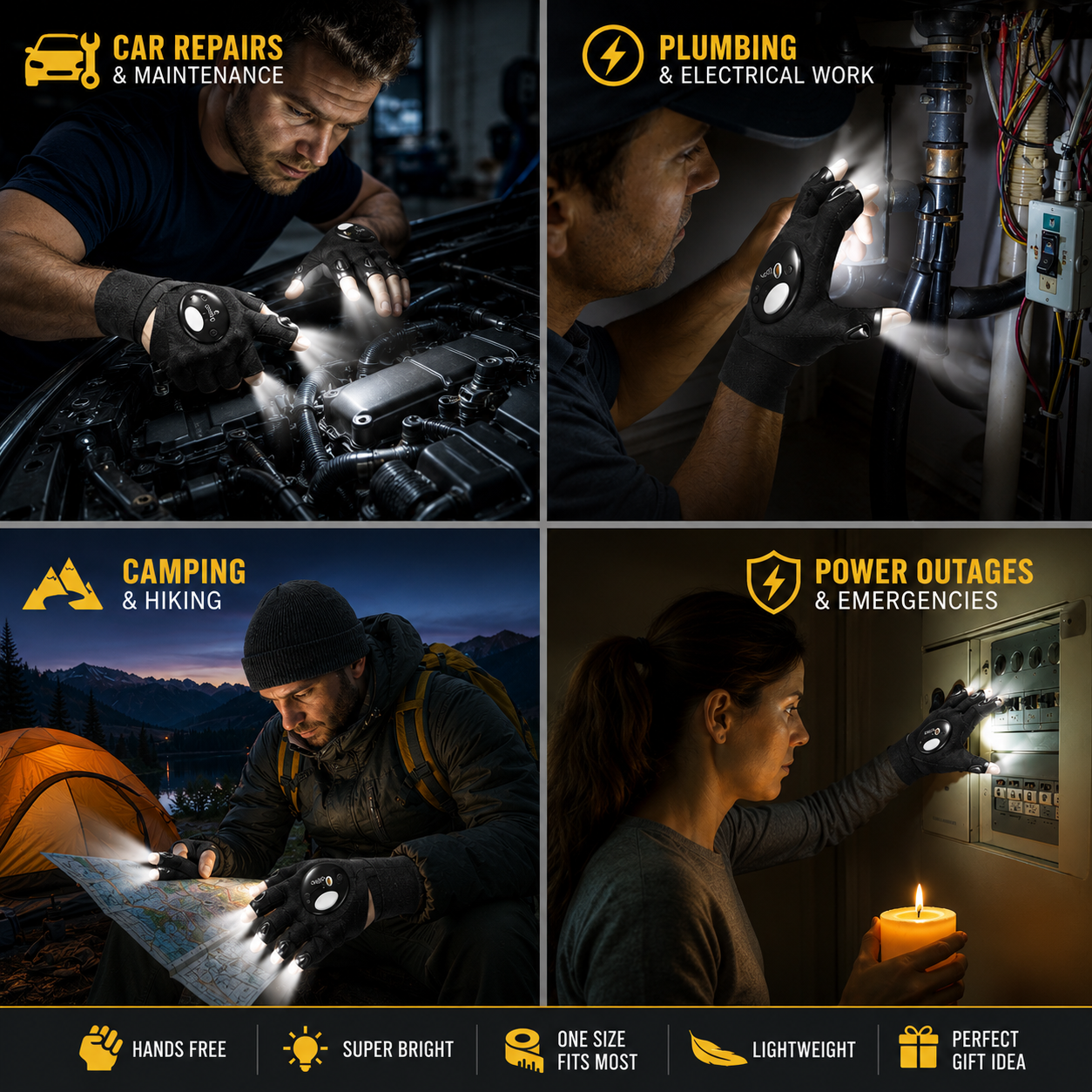HandyBeam™ - Flashlight Gloves
