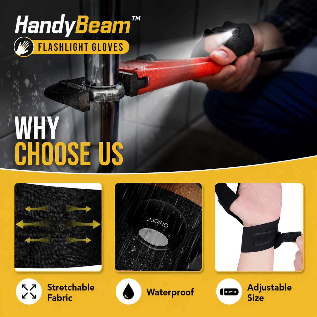 HandyBeam™ - Flashlight Gloves
