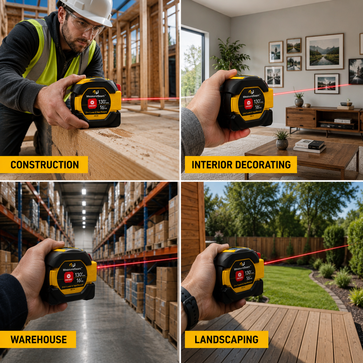 MeasureBeam™ - Digital Laser Tape Measure