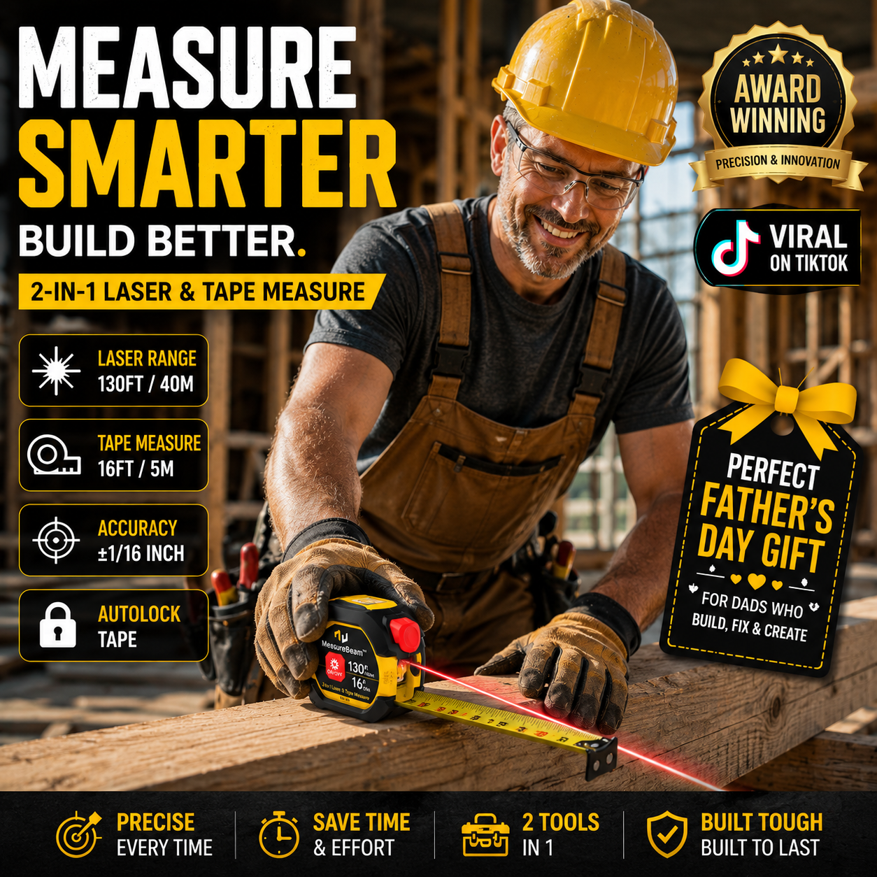 MeasureBeam™ - Digital Laser Tape Measure