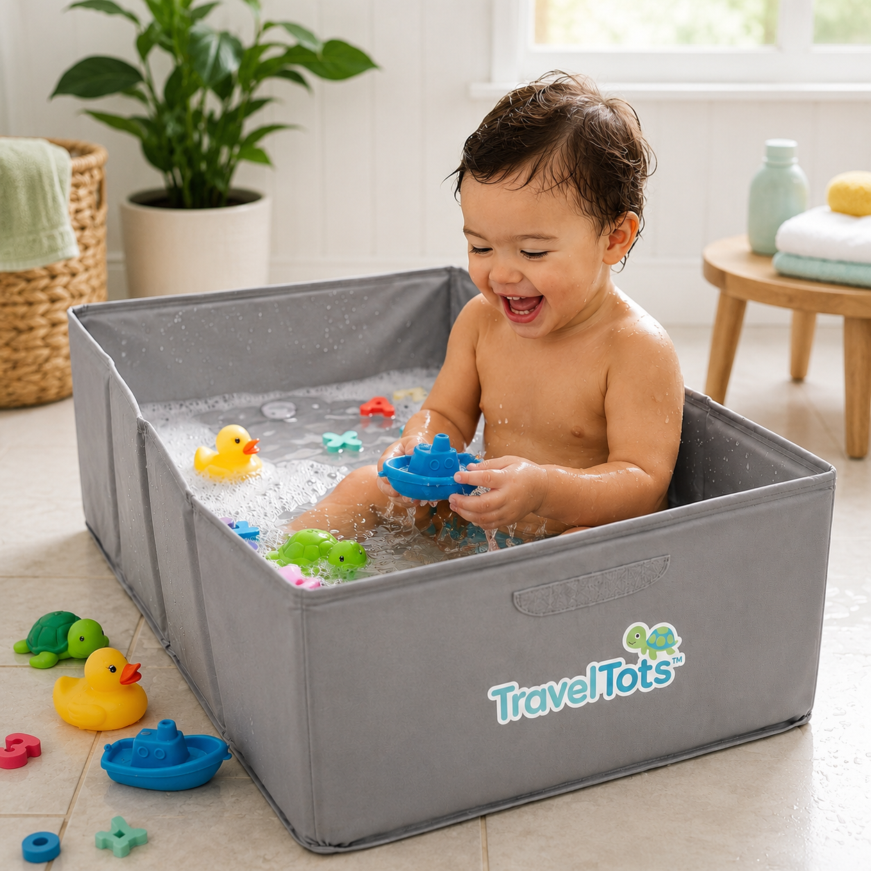 TravelTots™️ - Foldable Portable Baby Bath Tub
