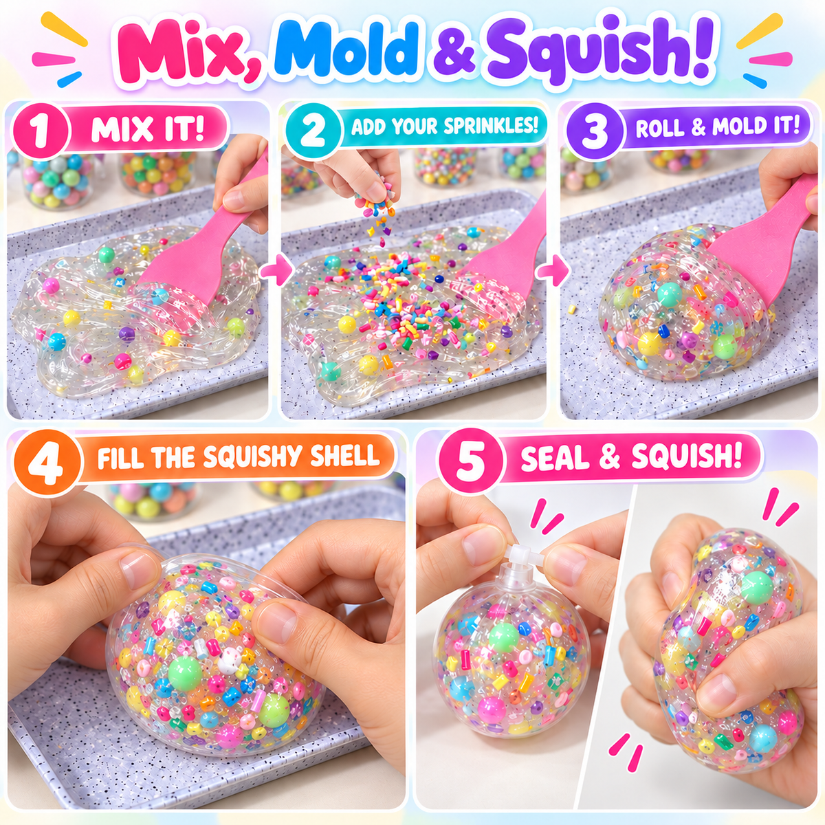 SquishIt™️ Kit - Kids DIY Squishy creative