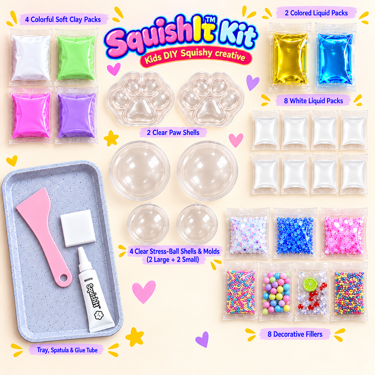 SquishIt™️ Kit - Kids DIY Squishy creative