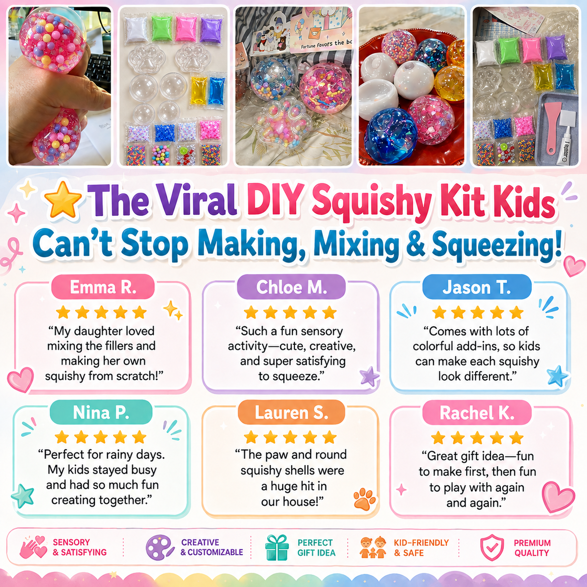 SquishIt™️ Kit - Kids DIY Squishy creative