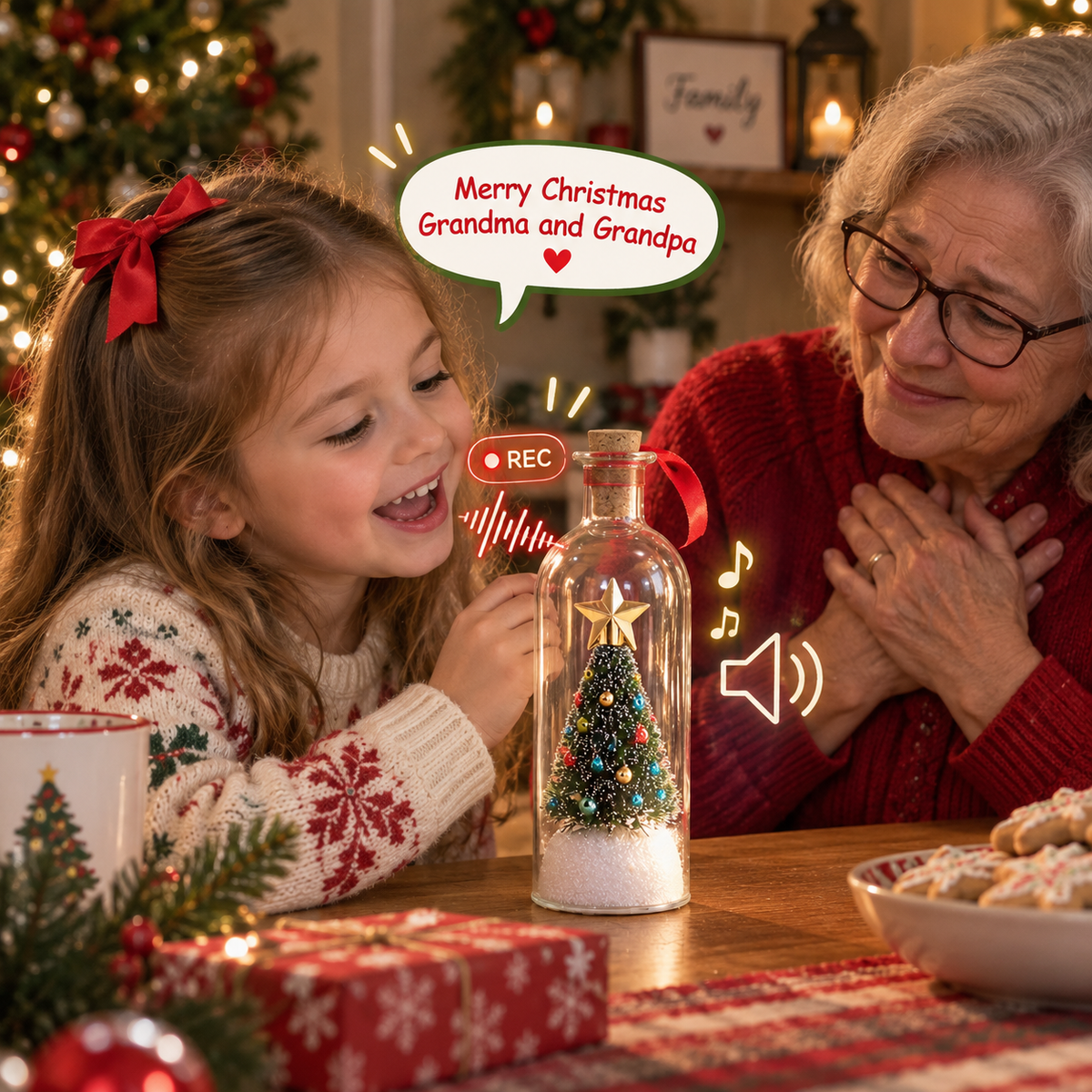 WhisperTree™ - Record a Message Christmas Tree