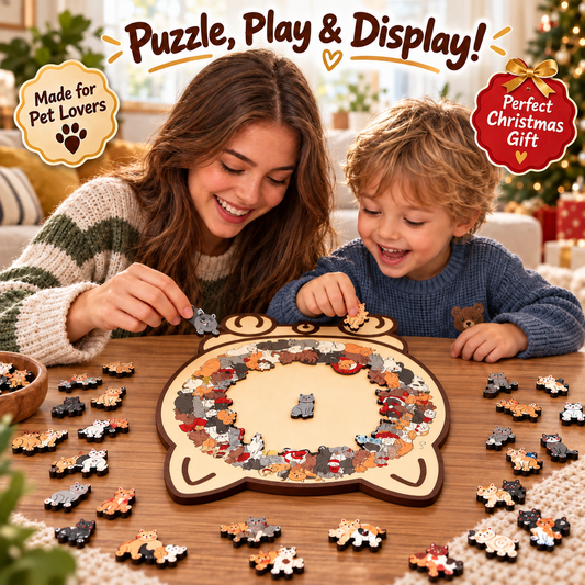 PuzzlePaws™ - Handmade Wooden Puzzle
