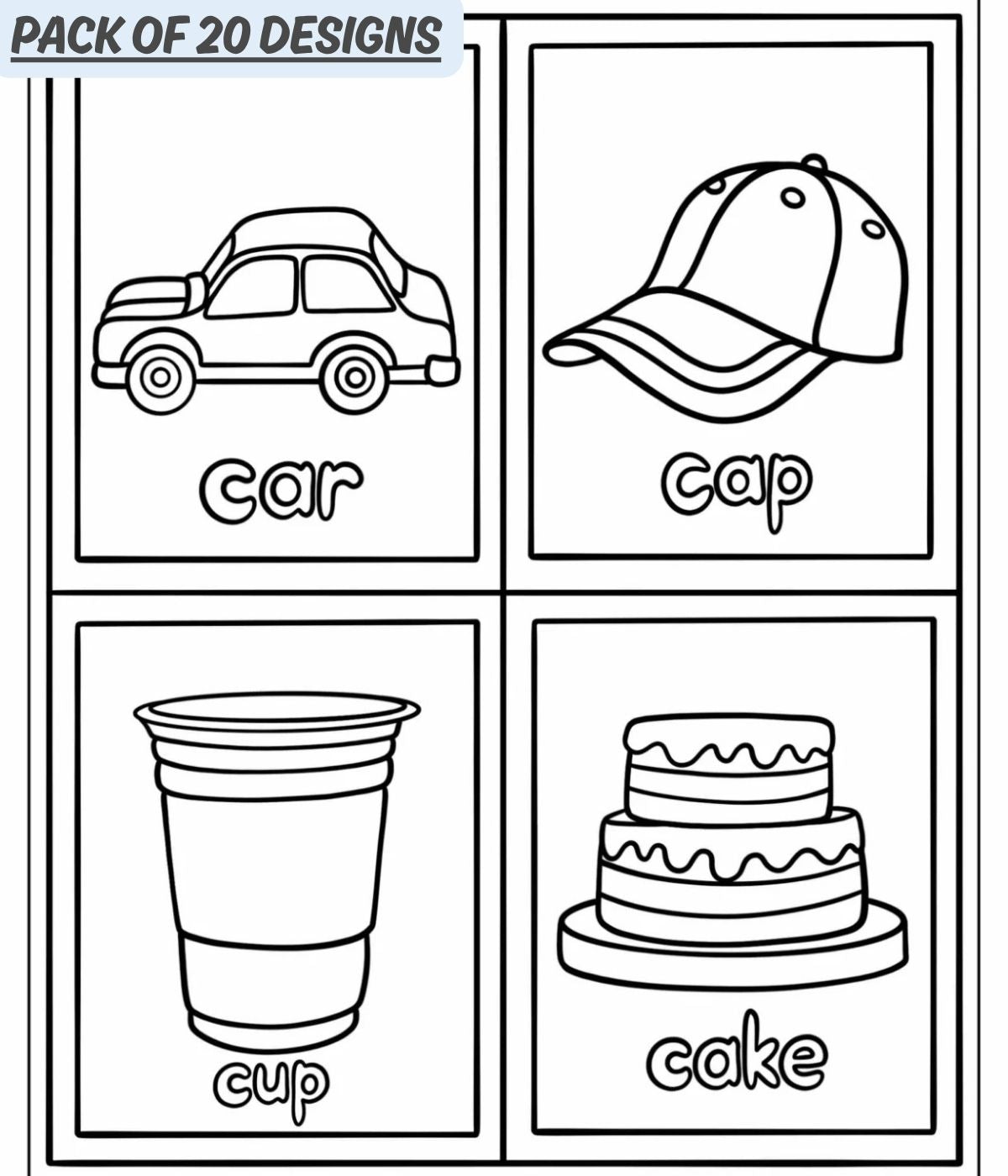 DoodleGlow Trace™ -  Printable Educational Collection