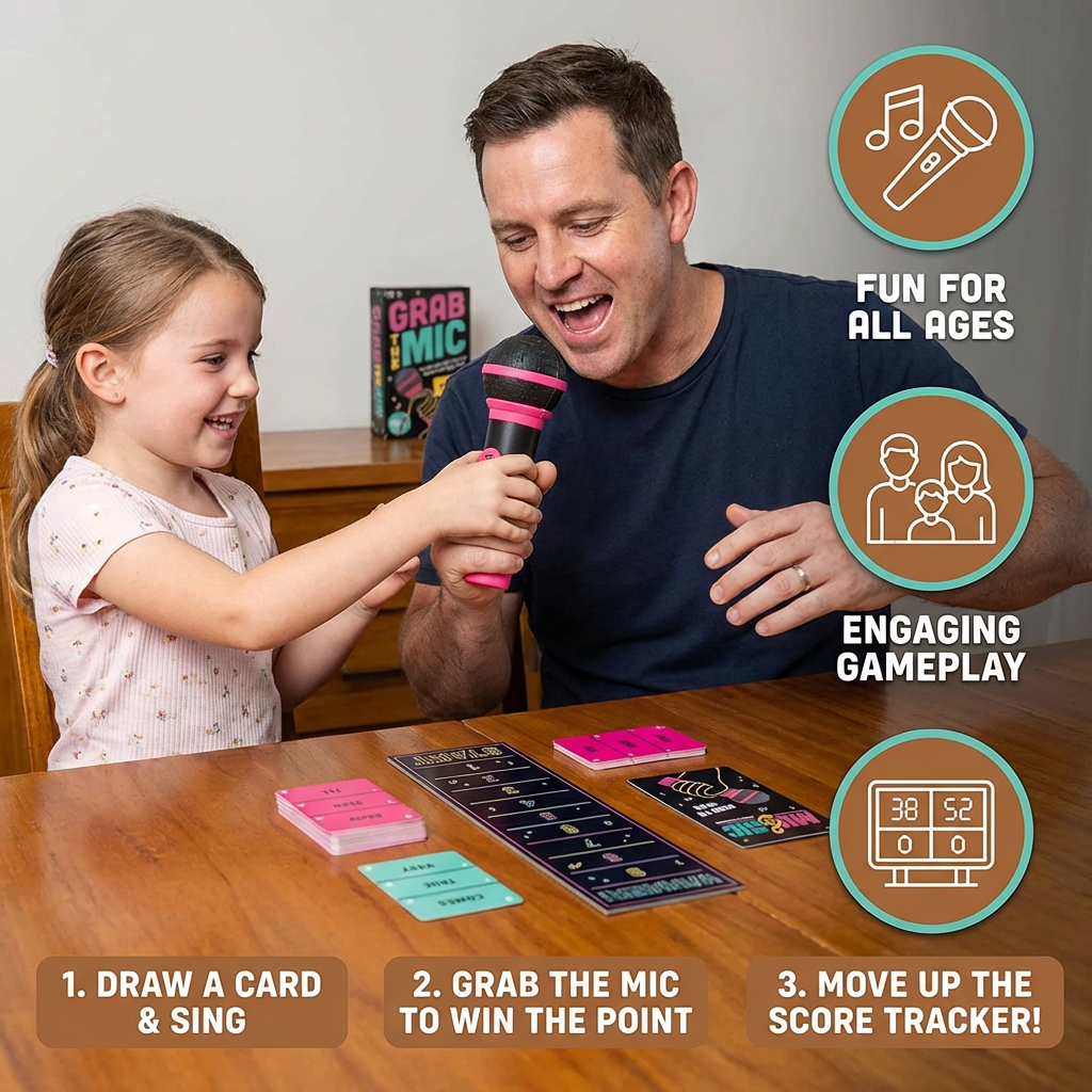Grab The Mic – Family Karaoke Board Game