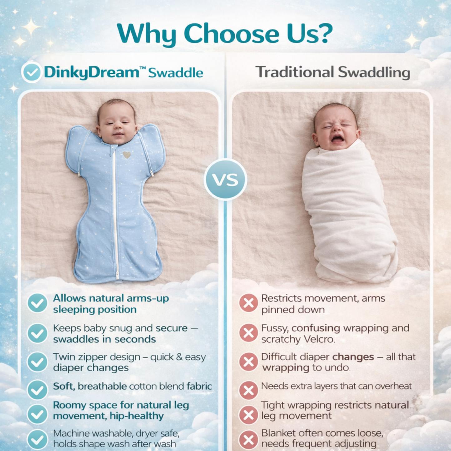 DinkyDream™ Swaddle