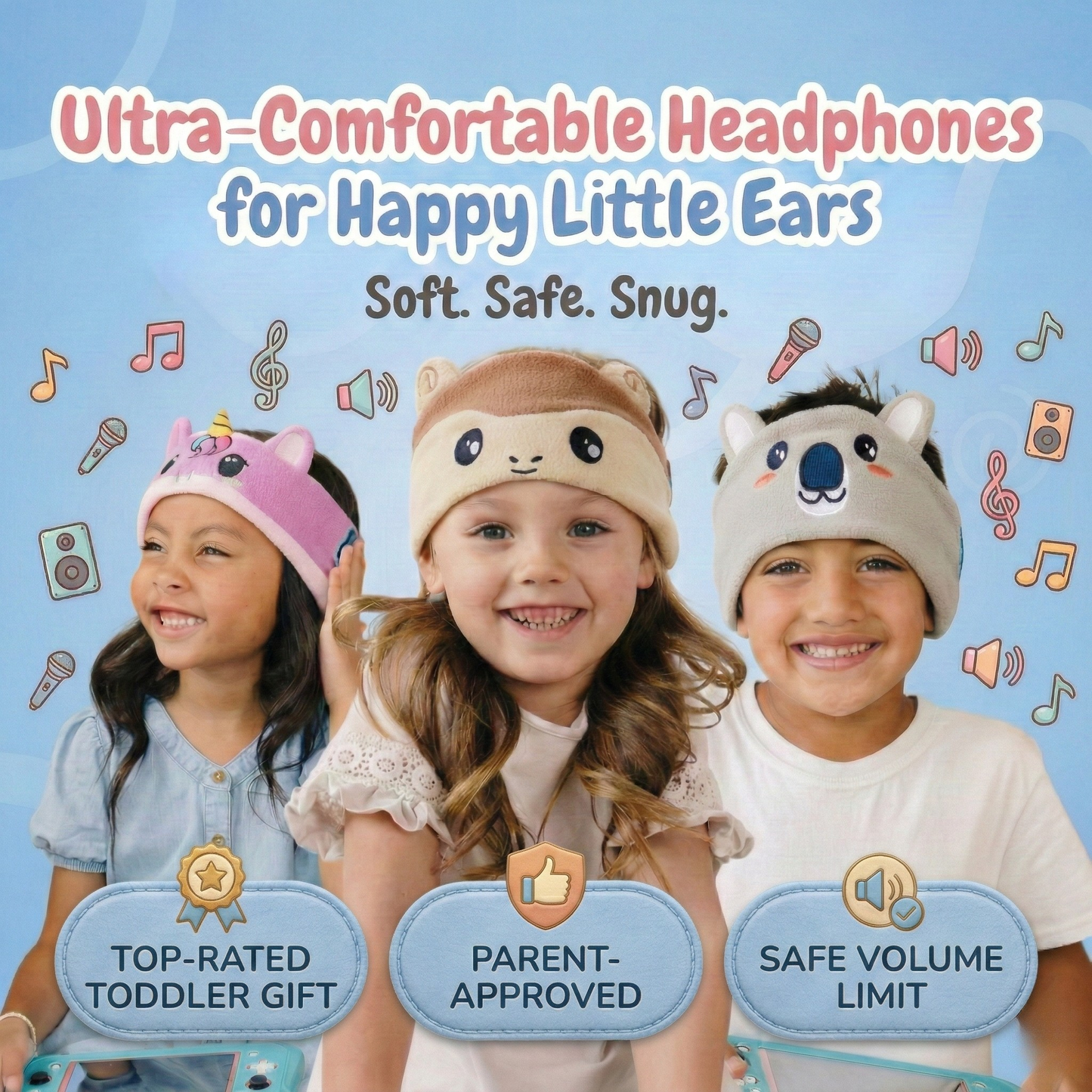 SnuggleSound™️ - Toddler Headphones