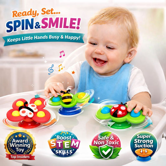 Animal Spinneys™️ - Baby Suction Spinner Set