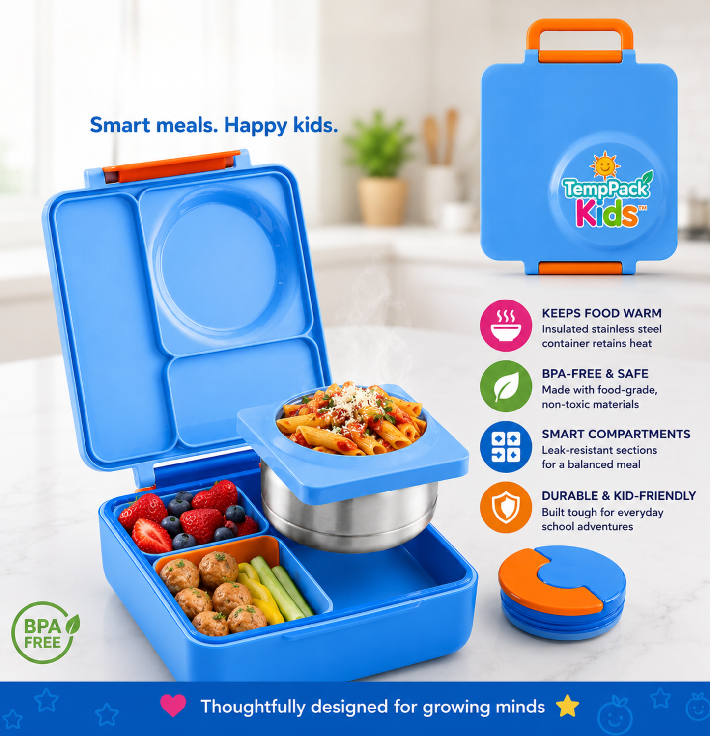 TempPack Kids™ - Insulated Bento Lunch Box