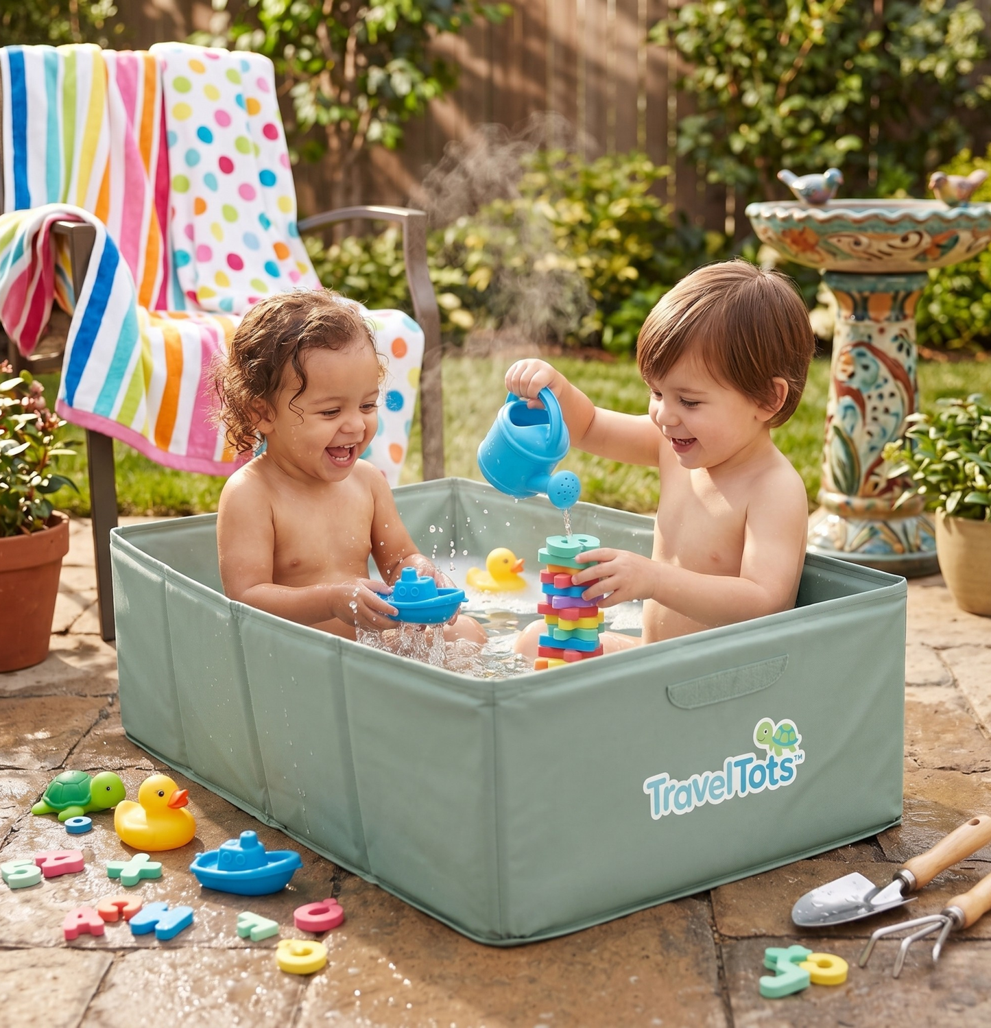 TravelTots™️ - Foldable Portable Baby Bath Tub