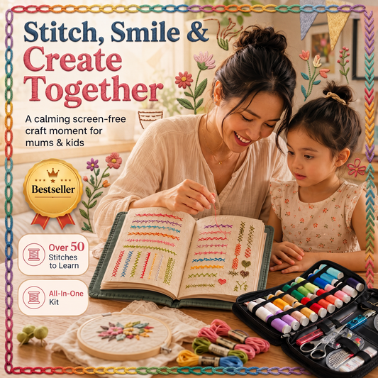 StitchTales™ — Embroidery Book for Mums & Kids