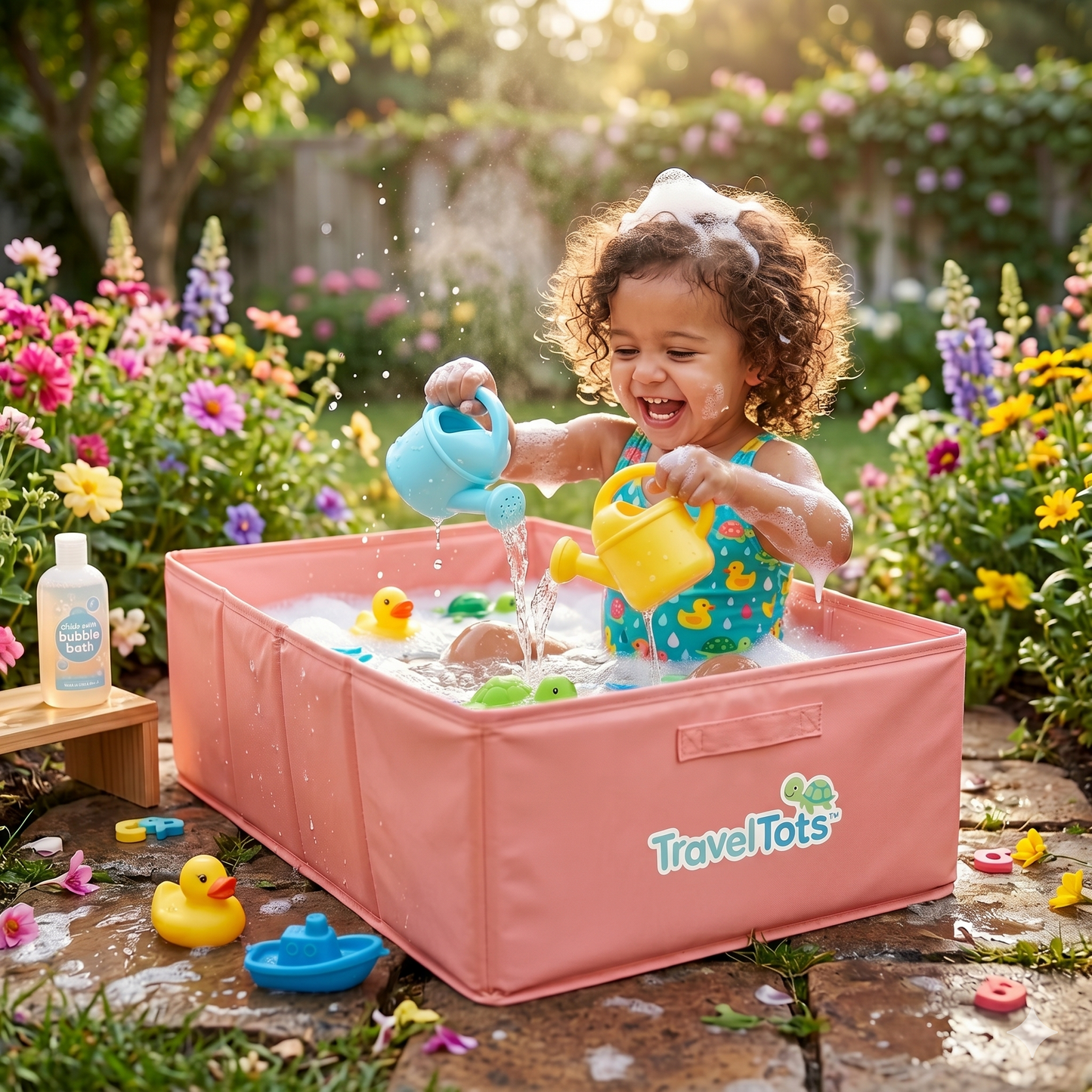 TravelTots™️ - Foldable Portable Baby Bath Tub