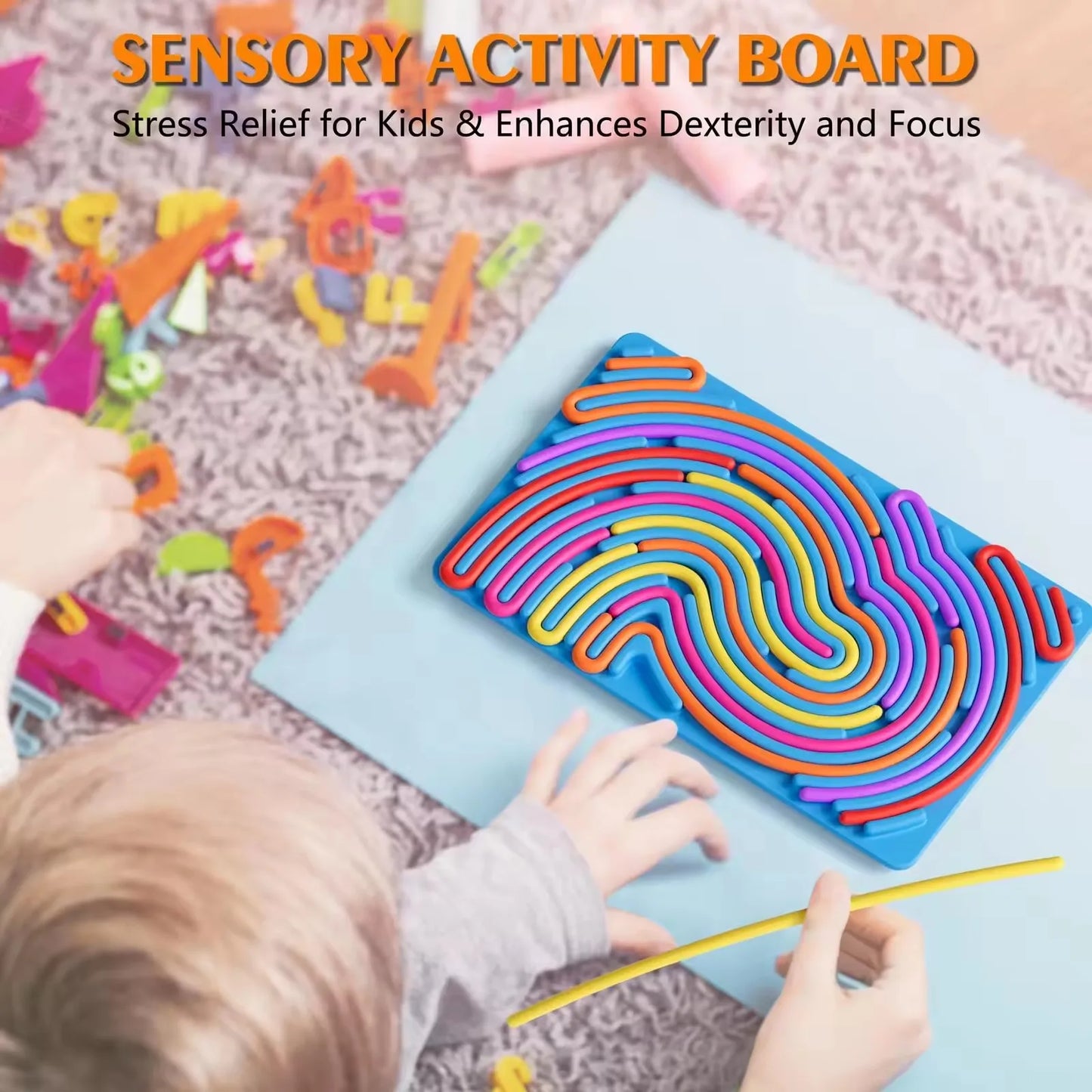 MindLoop™️ - Montessori Anxiety Relief Sensory Board