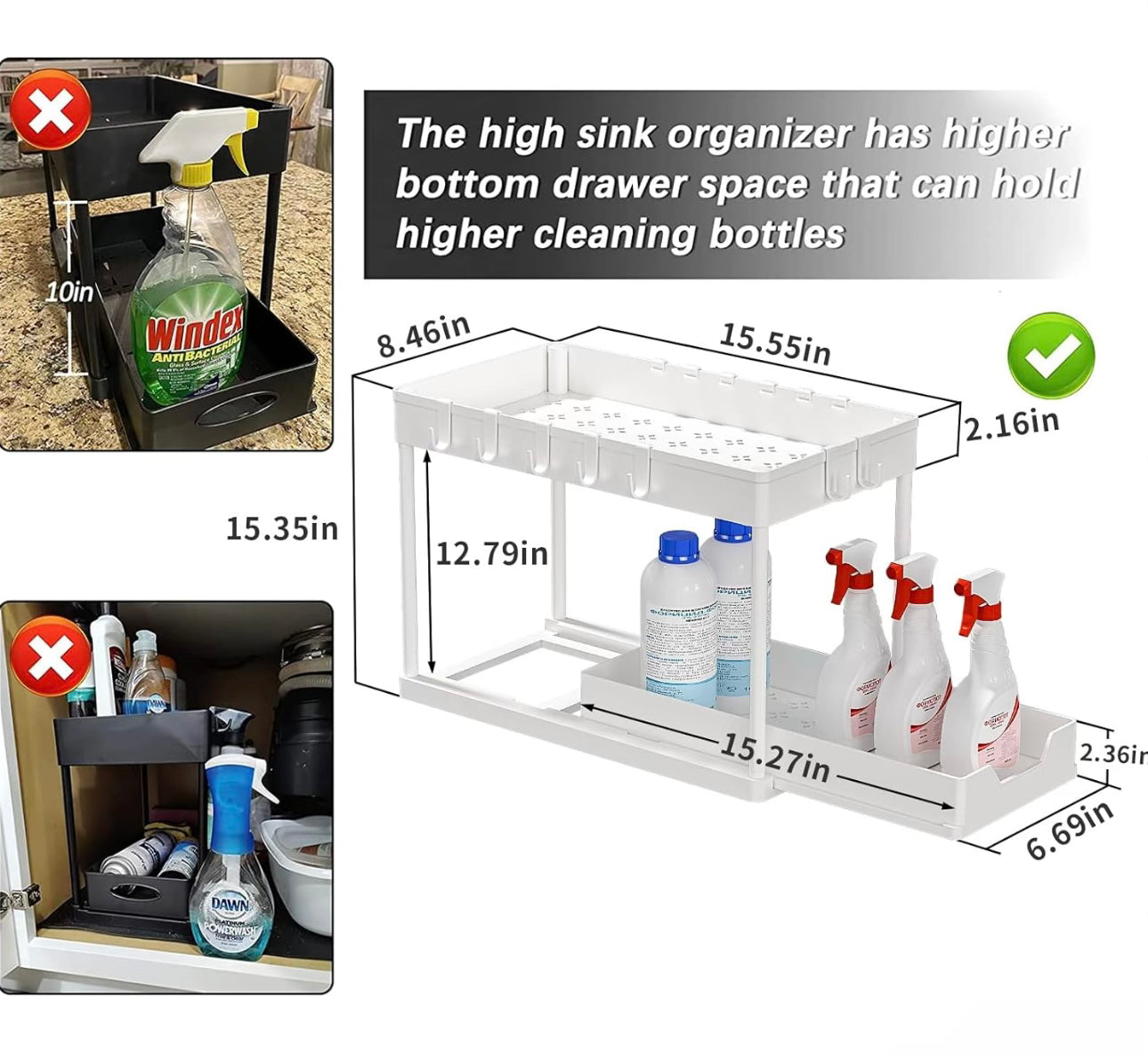 SpaceSaver™️ - Cabinet drawer Organizer