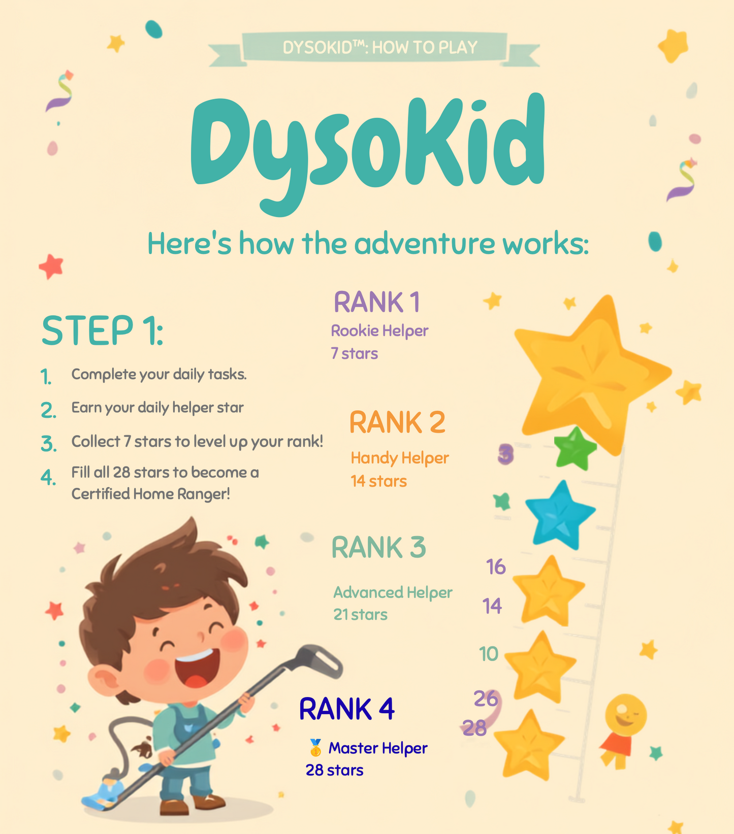 DysoKid™ - Printable Chore Chart + Certificate Bundle